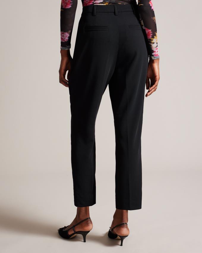 Pantalon Ted Baker Pleat Front Tapered Leg Noir Femme | KVH-93764146